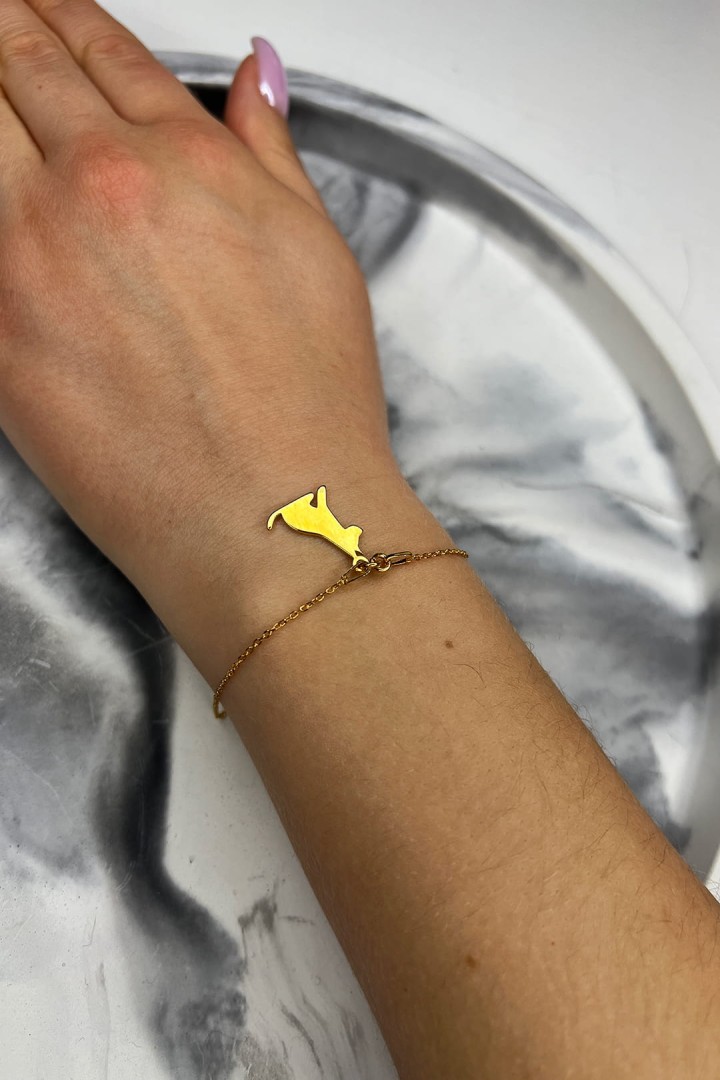 Bransoletka z zawieszką psa biżuteria