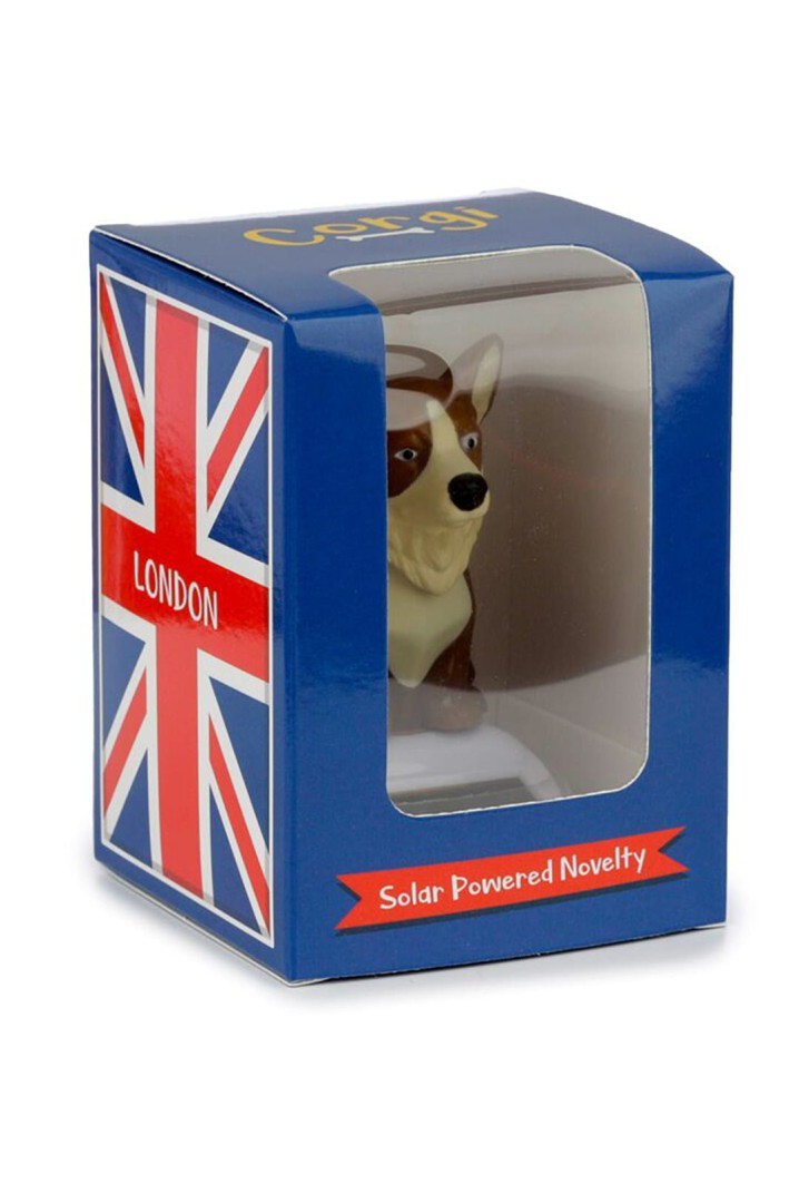 Figurka solarna UV pies rasy Corgi