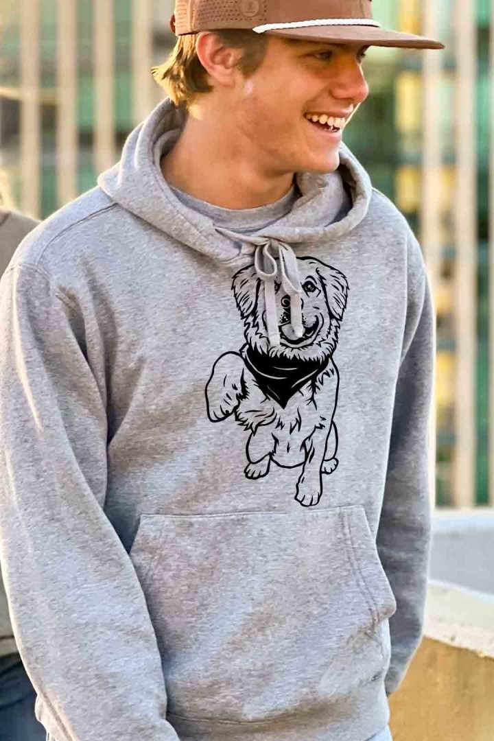 Bluza uroczy labrador w bandanie 