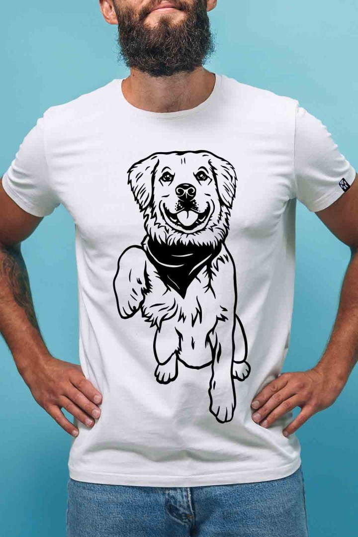 Koszulka uroczy labrador w bandanie 