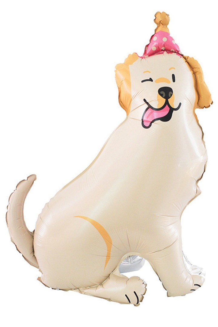Balon foliowy w kształcie psa labrador 96 x 76 cm 