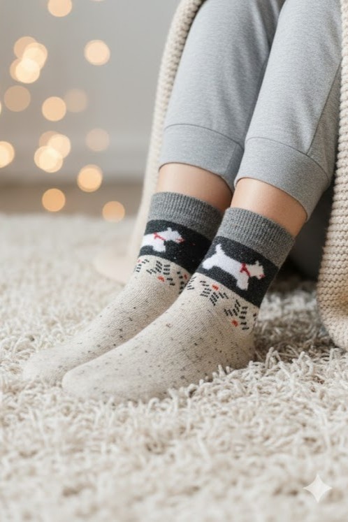 Skarpetki puchate Terrierki