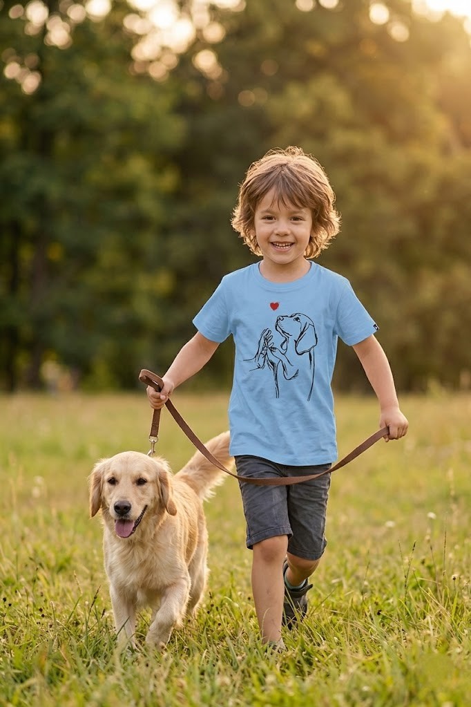 Koszulka dziecięca pieska dłoń