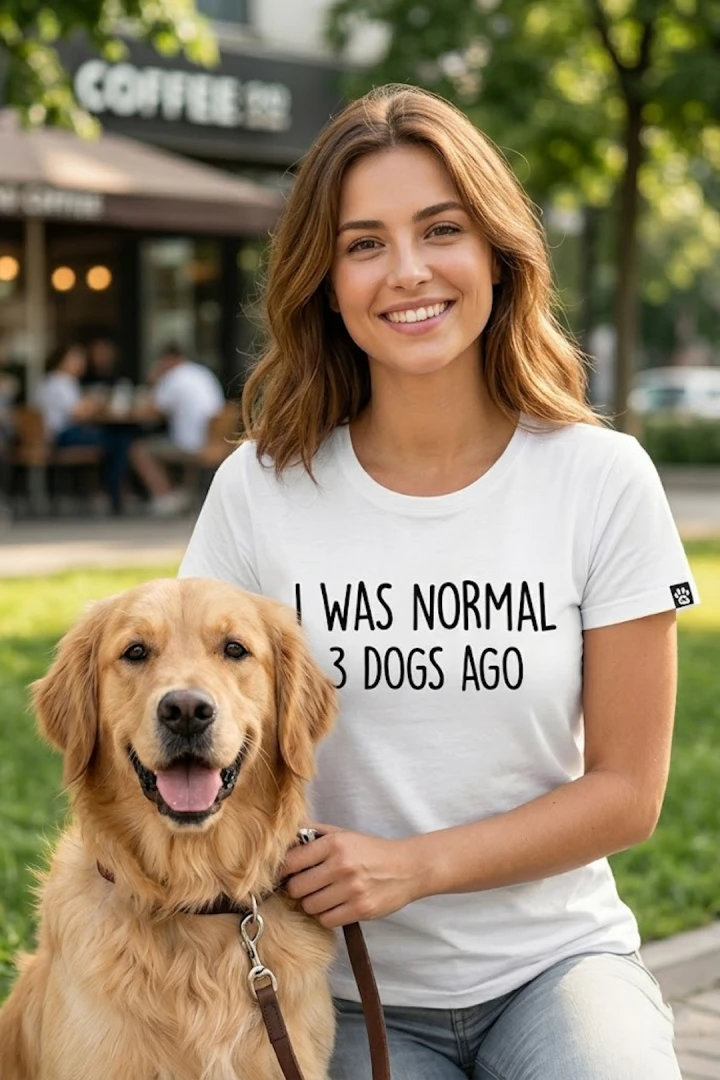 Koszulka brak normalności z psami