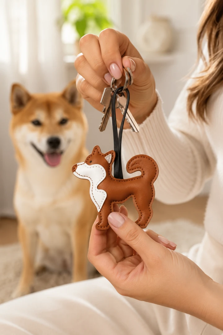 Brelok do torebki i kluczy Shiba inu