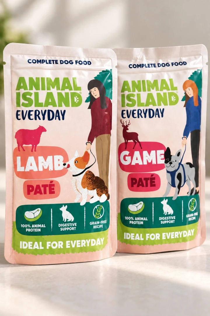Mokra karma dla psa Animal Island 150 g – pasztet jagnięcina lub dziczyzna