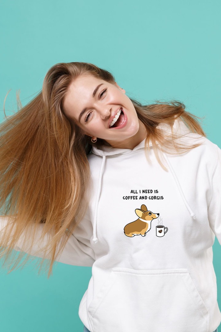 Bluza corgis&coffee