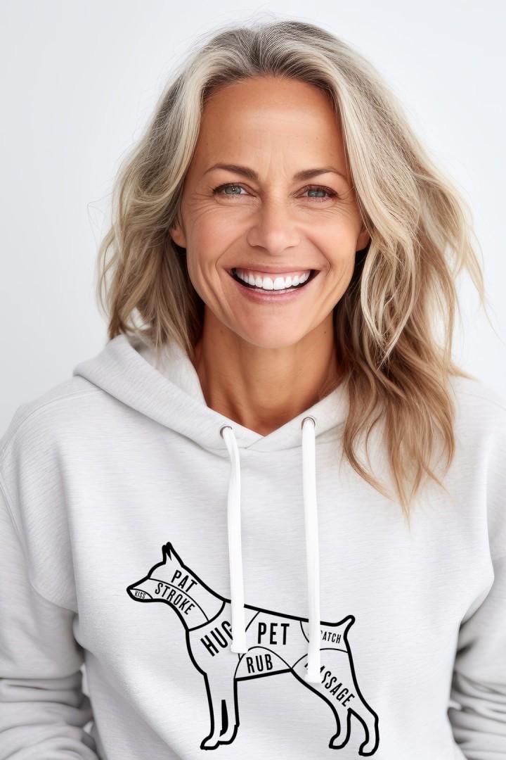 Bluza schemat głaskania psa