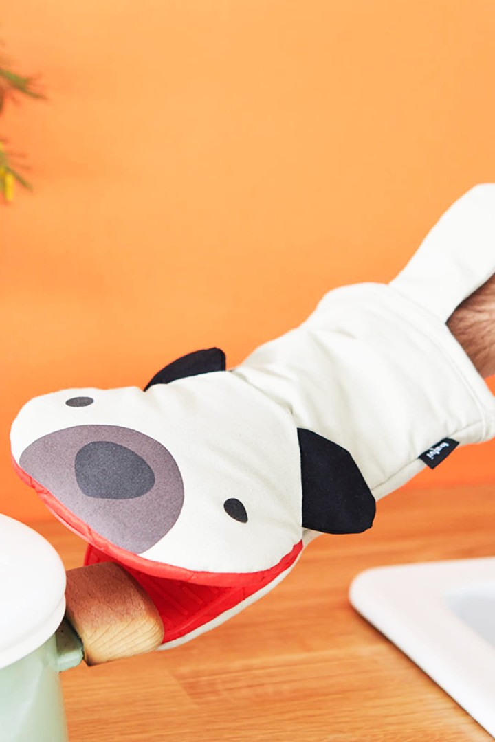 Rękawice kuchenne w pieski