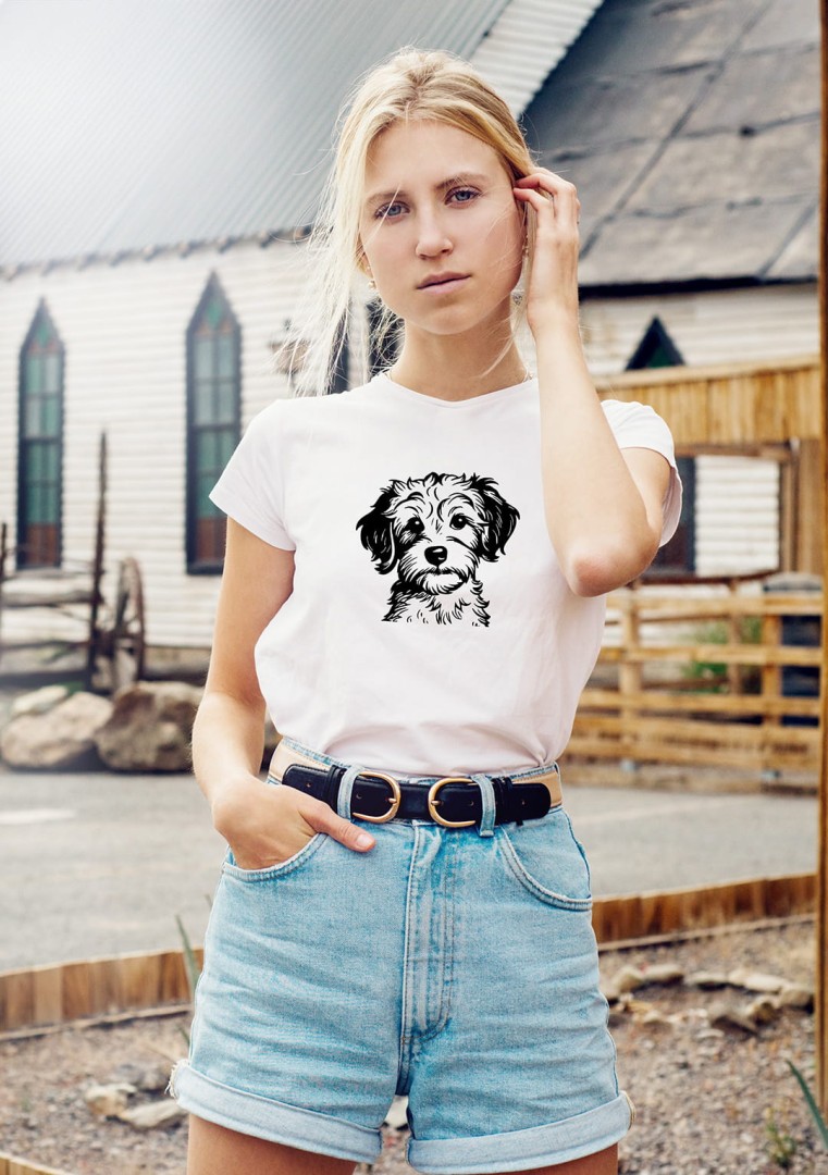 Koszulka z pieskiem Maltipoo