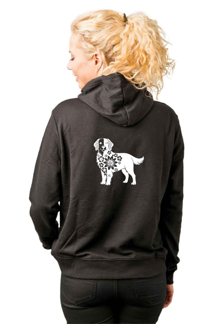 Bluza golden retriever w kwiatach