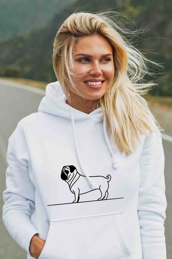 Bluza z mopsem dla psiej mamy