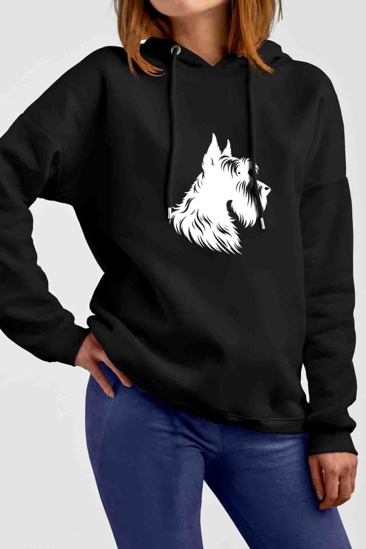 Bluza z głową psa sznaucer