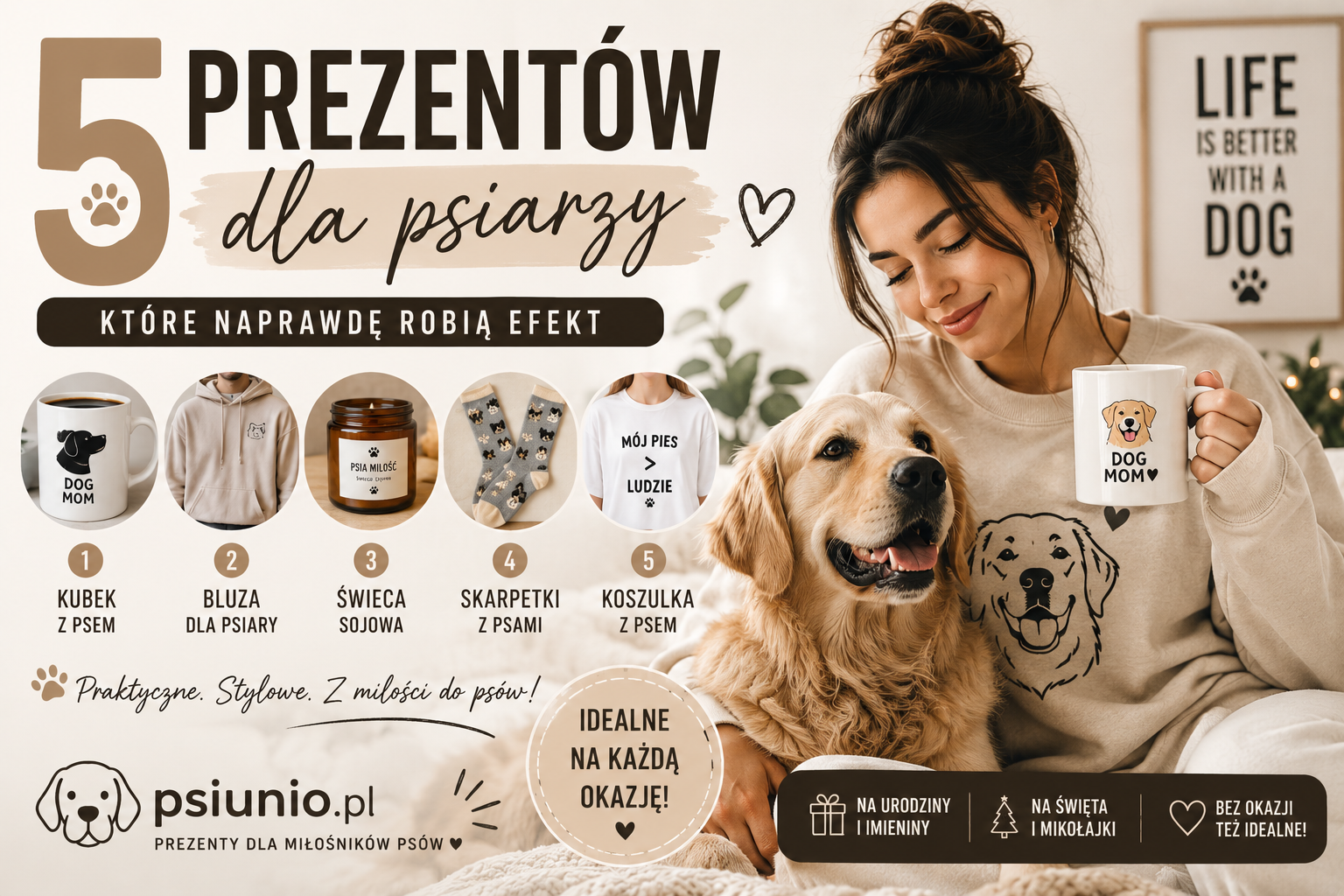 5 prezentów dla psiarzy, które naprawdę robią efekt — praktyczne pomysły dla miłośników psów